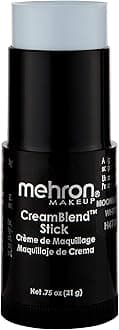 Mehron Makeup CreamBlend Stick, MOONLIGHT WHITE - .75oz