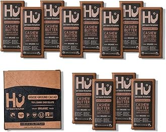 Chocolate Bars | 12 Pack Orange Dream Vanilla Cashew Butter Chocolate | Natural Organic Vegan, Gluten Free, Paleo, Non GMO, Fair Trade Dark Chocolate | 2.1oz Each
