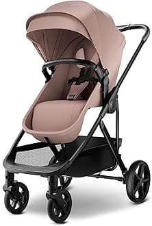 MAMA & BABY Rovee Baby Stroller, 2-in-1 Foldable Infant Stroller with Reversible Seat, UPF 50+ Canopy, All-Terrain Wheels for On-The-Go Families