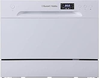 RHTTDW6W Freestanding Compact Dishwasher, Eco mode, 6 place_settings, White, Noise level : decibels 52