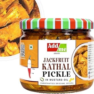 Add me Add Me Homemade Jackfruit Pickle 300g, Kathal ka achar Tasty Pickle Glass Jar