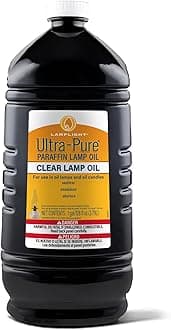 Lamplight Ultra-Pure Liquid Paraffin Lamp Oil – 1 Gallon (128 oz) – Smokeless, Sootless & Odorless for Indoor Use – Clean-Burning Oil for Lamps, Lanterns & Emergency Preparedness