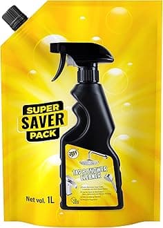 Tap and Shower Cleaner – Super Saver Refill Pack 1L | Removes Limescale, Hard Water Stains & Soap Scum | Powerful Deep Cleaning for Sparkling Faucets & Showerheads – Fast Action & Easy Use