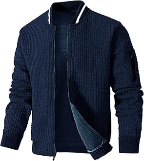 Men's Bomber Jacket, Lightweight, Casual Varsity Style