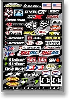 D'cor Visuals Assorted Logo Decal Sheet