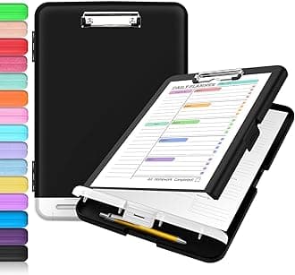 Clipboard with Storage Side Opening