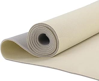 Kefly Beige Mesh Headliner Fabric 96" L × 60" W with Foam Backing, Auto Interior Roof Replacement Material for Car, SUV, Boat, Pickup, Truck, RV, Home Repair