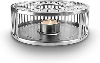 Creano Design Tea Pot Warmer - Made of Stainless Steel with Tea Light Holder - Stable Does Not Rattle - Suitable for All Teapots