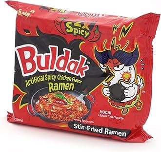 2X Spicy Flavor Buldak Ramen Pack of 5