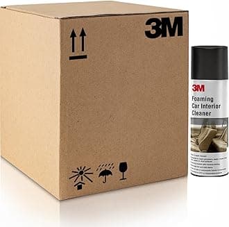 3M Foaming Car Interior Cleaner, Upholstery & Leather Cleaner, Removes Tough Stains & Dirt Inside Your car (580g Each, Pack of 12)