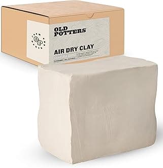 Old Potter's Air Dry Pottery Clay - 50 lbs | Natural Clay with No Fillers or Expanding Agents for Slow & Even Drying Environment | Ideal for Artisans, Professionals, and Beginners, 50 lbs.