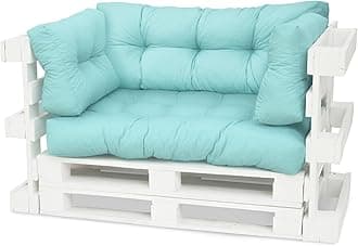 Spatium pallet cushions, Cushions for pallets, pallet pad, Euro pallet furniture (Seat Cushion 120x80x15, Mint)