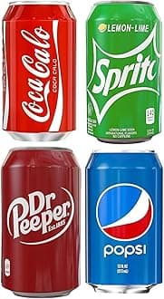 BeerSkin Skywin Silicone Can Covers - 4 Pack 12 oz (355ml), Reusable & Durable Soda Can Cover, Fun Kozies for Cans for Camping, Parties, Outdoor, Beach Accessories (Mix Color)