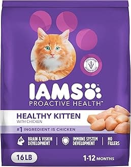 Proactive Health Kitten Dry Cat Food, Healthy Kitten Food Dry Recipe with Real Chicken in Every Bite, 16 Lb. Bag