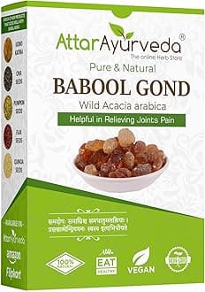 Attar Ayurveda Babul Gond Gum - Kikar Gond - Babool Gond - Acacia arabica Willd (250 Grams)