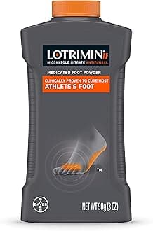 Lotrimin AF Athlete's Foot Antifungal Powder, Miconazole Nitrate 2% Treatment, Clinically Proven Effective Antifungal Treatment of Most AF, Jock Itch and Ringworm, 3 Ounces (90 Grams) Bottle