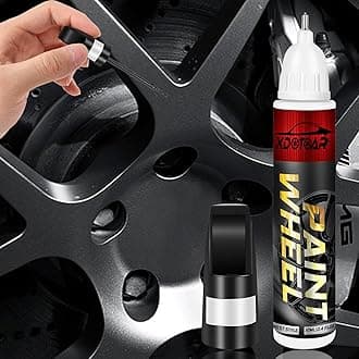 Dark Gun Gray Rim Touch Up Paint, Efficient Car Wheel Scratch Repair for Tesla Model Y 3 X S, Color Accurate, Long lasting Adhension, Quick Drying, Easy to Use, Two in One, Resists Water, Uv Rays