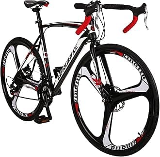 EUROBIKE OBK Road Bike for Men 54cm Frame 21 Speed 700C Wheels Mens Commuter Bicycle