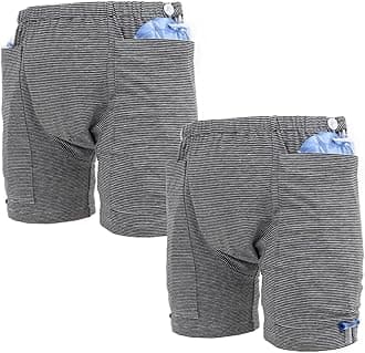 Lmaray Incontinence Care Trousers 2 Packs, Catheter Leg Bag Shorts, Urinary Incontinence Supplies for Women, Compatible with Nephrostomy, Foley, Suprapubic & Biliary Catheters (3XL(Lady's))