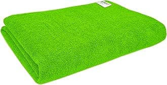 Microfiber Bath & Hair, Care Towel Set of 1 Piece, 70x140 Cms 340 GSM (Green). Super Soft & Comfortable, Quick Drying, Ultra Absorbent in Large Size.