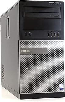 Dell Optiplex 9010 Tower TW High Performance Business Desktop Computer, Intel Quad Core i5-3470 up to 3.6GHz, 8GB Memory, 2TB HDD, DVD, USB 3.0, WiFi, Windows 10 Professional (Renewed)
