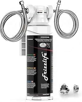 Frizzlife Under Sink Water Filter System-NSF/ANSI 53&42 Certified High Capacity Direct Connect Under Counter Drinking Water Filtration System-0.5 Micron Reduces Lead, Chlorine, Bad Taste & Odor