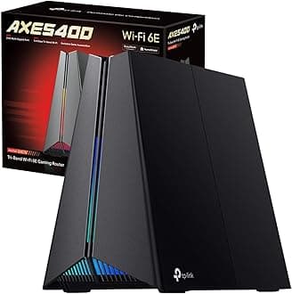 TP-Link Archer GXE75 Tri-Band WiFi 6E Gaming Router, AXE5400Mbps Ultra Fast Speed, 2.5G WAN Port, WiFi Router With 6 GHz Band, Dedicated Gaming Panel, Easy-Mesh Compatible, VPN Server,HomeShield