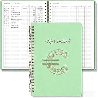 Accounting Ledger Book - Expense Tracker Notebook for Home Budget Tracking - A5 Finance Book - Bill Tracker Notebook for Small Business Bookkeeping - Finance Planner - Expense Ledger Book