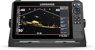 Lowrance 000-15981-001 HDS PRO 9 魚群探知機とチャートプロッター スマートフォン統合 プリロード C-MAP DISCOVER OnBoardチャート ActiveImaging HD 3-in-1トランスデューサー 9インチディスプレイ ブラック