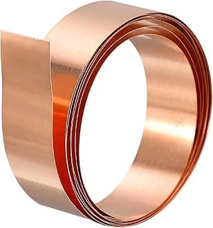 uxcell Copper Sheet Roll, Metal Foil Plate 1000mm x 15mm x 0.6mm