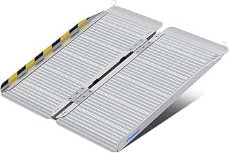 Ruedamann 3FT Folding Wheelchair Ramps for Doorways, Handicap Ramps for Home, Portable Outdoor Threshod Wheel Chair Ramps, Temporary Mobility Scooter Ramps for Existing Steps Stairs Walkers