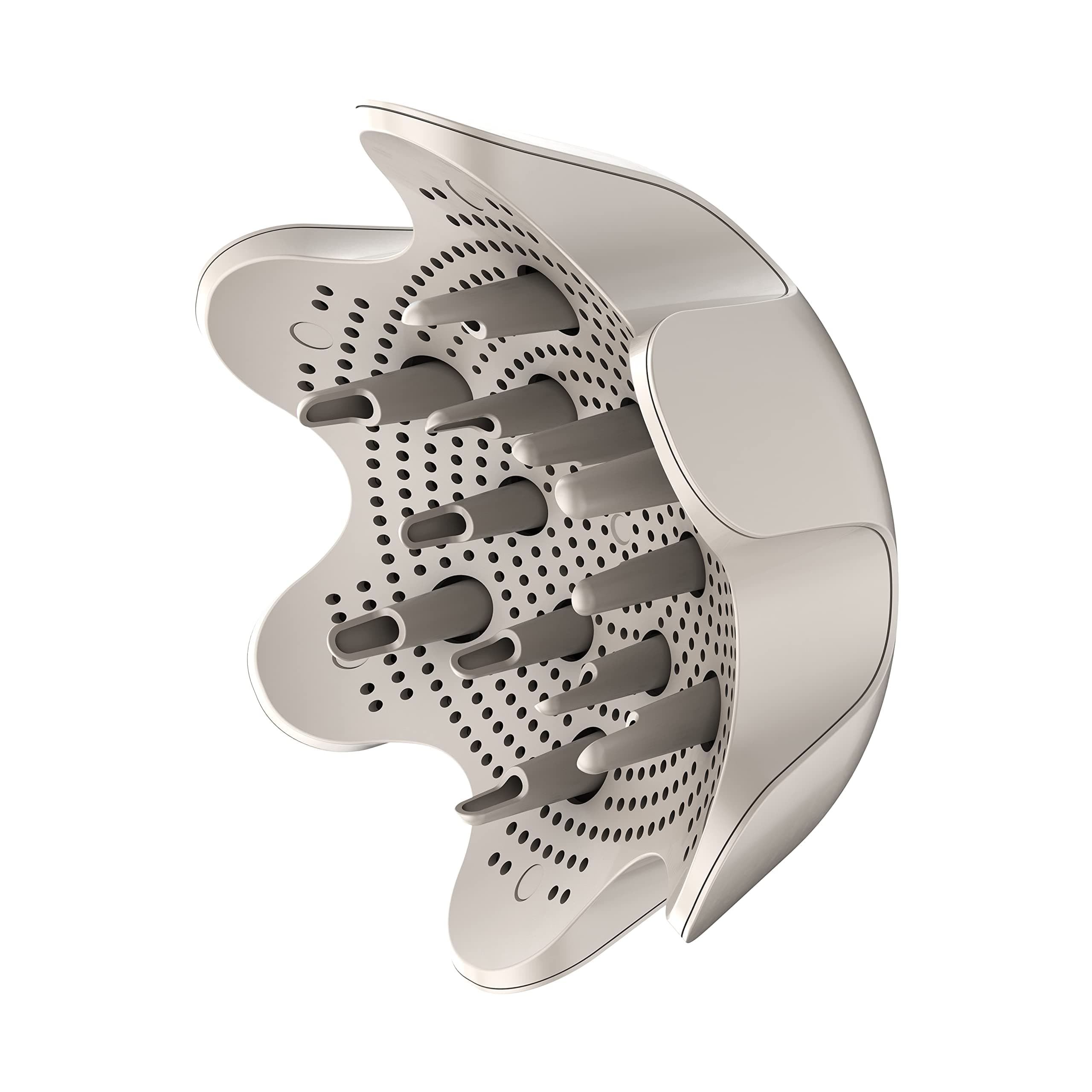 XSKHD4DA FlexStyle Curl-Defining Diffuser, Attachment for Shark FlexStyle Blow Dryers, Styling Tool for Wavy, Curly, and Coily Hair, Enhance Natural Curls, Extendable Prongs, Stone