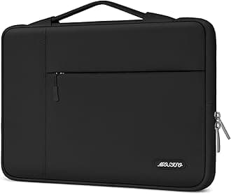 Laptop Case 13.3 inch, 13-13.3 inch Laptop Sleeve with Handle Compatible with MacBook Air/Pro 13/Pro 14 M5 M4 M3 M2 M1,HP Dell ASUS Lenovo, Polyester Multifunctional Computer Bag, Black