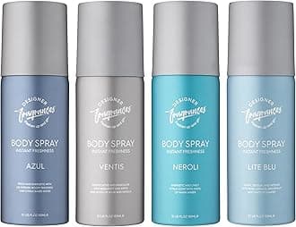 Designer Fragrances 4 Pack Mixed Bundle Men's Body Spray Deodorant Cans - For Instant Freshness on The Go - Long Lasting Smell - Great Male Gift Sets - 150ml