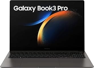 Samsung Galaxy Book3 Pro Wi-Fi Laptop, 16 Inch, 13th gen Intel Core i7 Processor, 16GB RAM, 512GB Storage, Graphite - Official