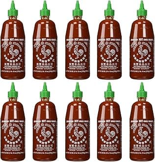 Huy Fong Sriracha Chili Hot Sauce, 28 oz (10 pack)