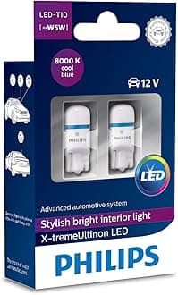 Philips 12799I80X2 X-Tremeultinon LED Interior Car Light W5W T10 8000K 12V, Cool Blue, Set of 2