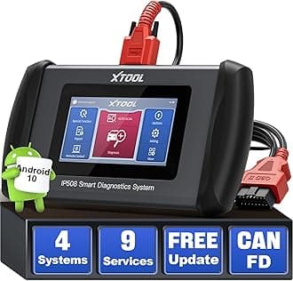 XTOOL IP508 OBD2 Scanner ABS SRS Transmission Check Engine Code Reader, Car Diagnostic Scan Tool with 6 Reset Services Oil/EPB/SAS/BMS/Throttle Reset/ABS Bleeding, Full OBDII Diagnosis, Free Updates