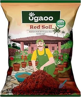 UGAOO Garden Red Soil for All Vegetables, Fruits, Flowers, Trees shrubs, and House Plants - 5 Kg