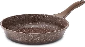 Nonstick Frying Pan Skillet, Omelette Pan, Healthy Stone Cookware Chef's Pan, PFOA Free, Toffee Brown (12.5 Inch)