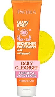 PACIFICA Glow Baby Brightening Face Wash for Women 5 oz Face Wash, Orange
