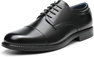 – Men's Lace Up Formal Dress Shoes Brogues Derby, Comfortable Leather Shoes for Men