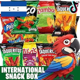 Charloo Foreign Snack Box + FREE Surprise! - Honduras Exotic Snacks Foreign Snacks Weird Snacks Weird Food Unique Snacks from Honduras 9Pcs Variety Pack