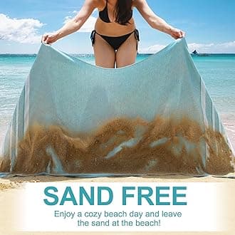 6 Packs Oversized Cotton Turkish Beach Towels Set Bulk 74"x38" Extra Large Sand Free Quick Dry Absorbent Swim Bath Camping Pool Towel Travel Blanket Adult Essentials Cruise Accessories Vacation Stuff