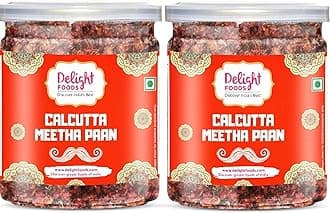 Delight Foods Premium Calcutta Meetha Paan Without Supari Mouth Freshener (200g)