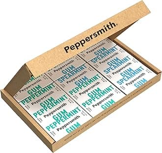 Spearmint & Peppermint Gum - Mixed Pack Chewing Gum - Xylitol Gum - Sugar Free - 100% Plant Based Xylitol - Breath Freshener - Benefits Oral Health - Pocket Pack - 12x15g