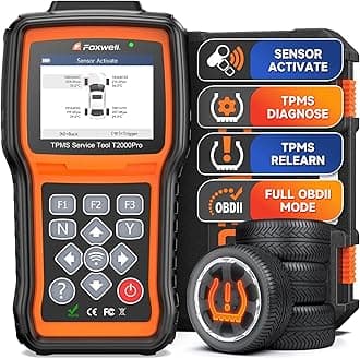 FOXWELL T2000 Pro TPMS Programming Tool, 2025 TPMS Relearn Tool, Activate/Relearn TPMS Sensors, TPMS Reset & Diagnostics, Tire Sensor Programmer Only Program T10 Sensors (315/433MHz)