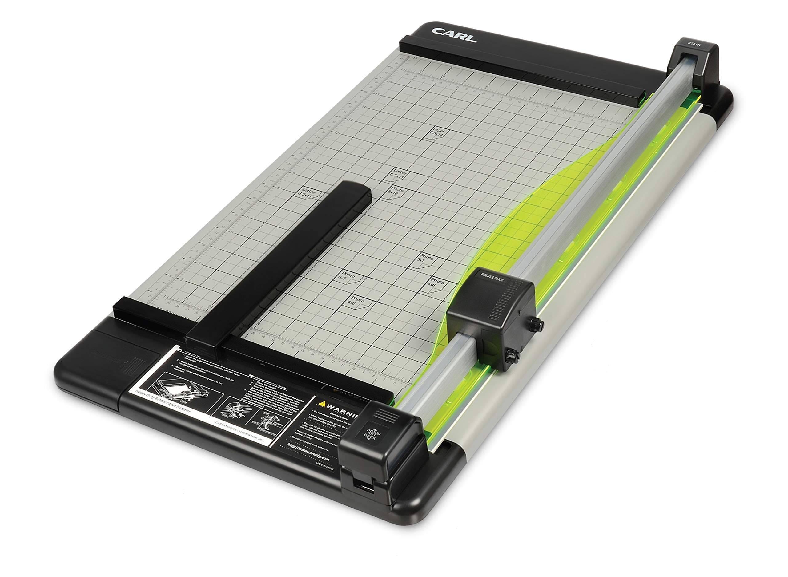 Heavy Duty Rotary Paper Trimmer - 12238, Black/Silver, 18inch