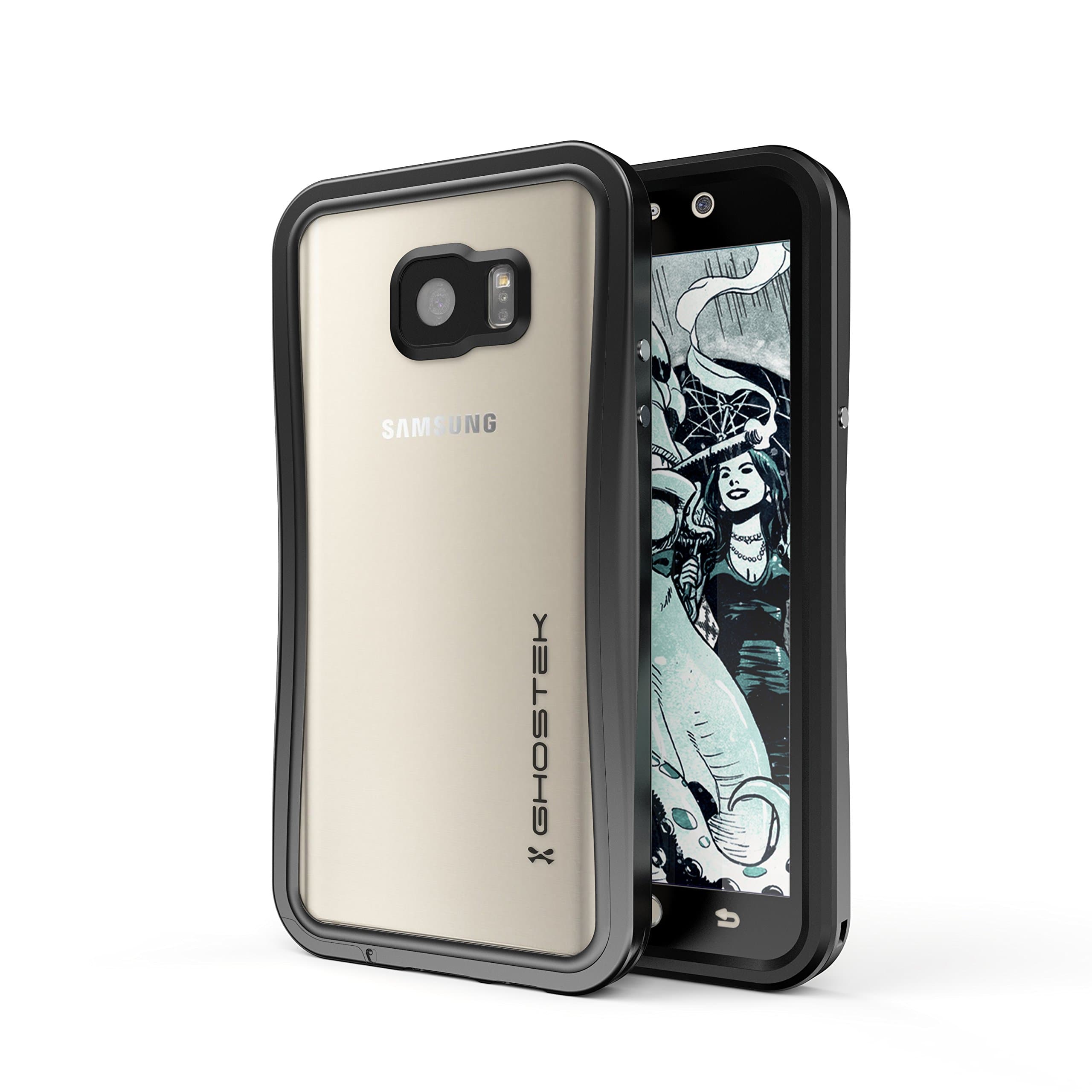 Note 5 Waterproof Case, Ghostek® Atomic 2.0 Series for Samsung Galaxy Note 5 | Full-Body Underwater | Waterproof | Shockproof | Dirt-Proof | Snow-Proof | Slim Premium Case | Aluminum Frame (Black)