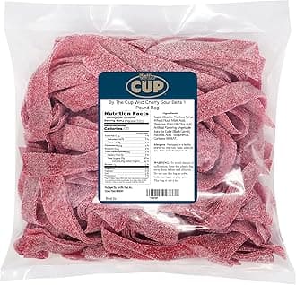 By The Cup Wild Cherry Sour Belts, 1 pound bag